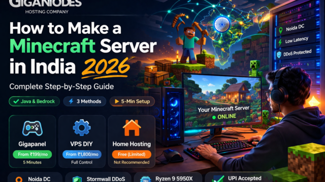 how to make a Minecraft server in India